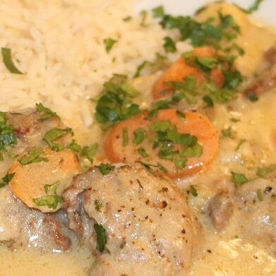 Blanquette de veau riz pilaf - Le Plat Canaille